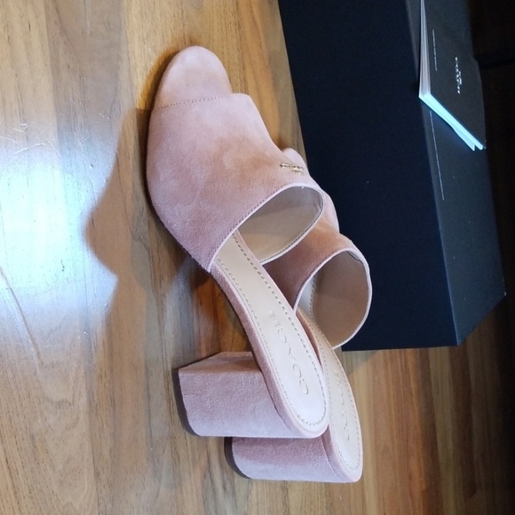 COACH mule blush petal suede - Picture 4 of 5